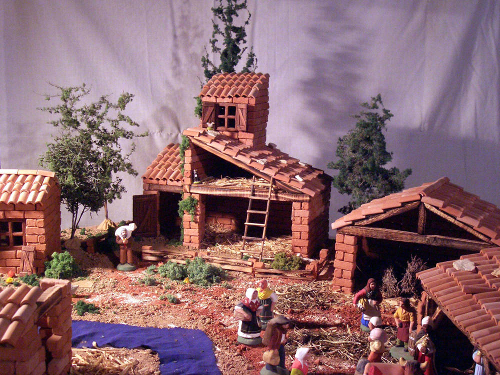 Décor de crèche de Noël avec le Santon créatif