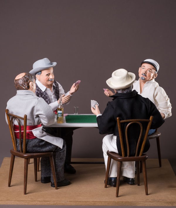 Santon Partie de cartes