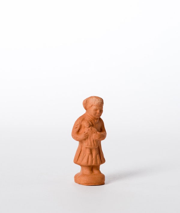 Santon à peindre fille à la poupée