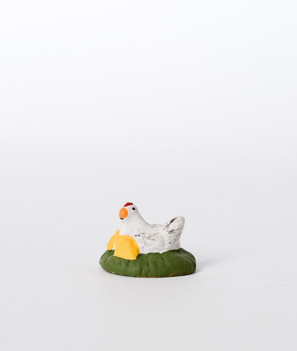 Santon la poule couveuse