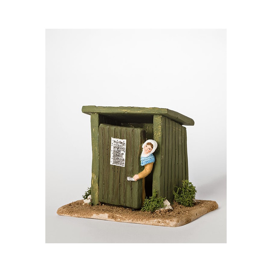 Santon le femme au cagadou