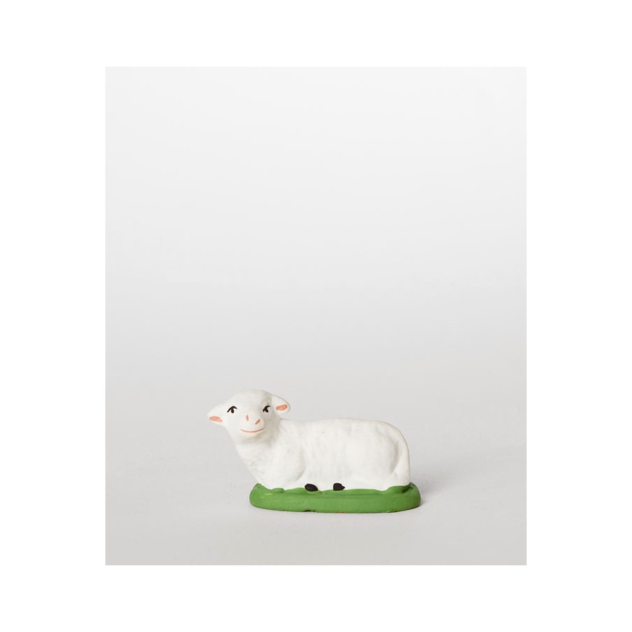 Santon le mouton couché