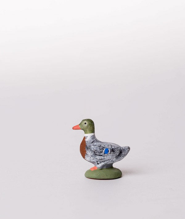 Santon le canard debout gris