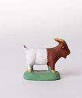 Santon le bouc marron et blanc