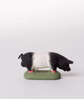 Santon le cochon noir et blanc
