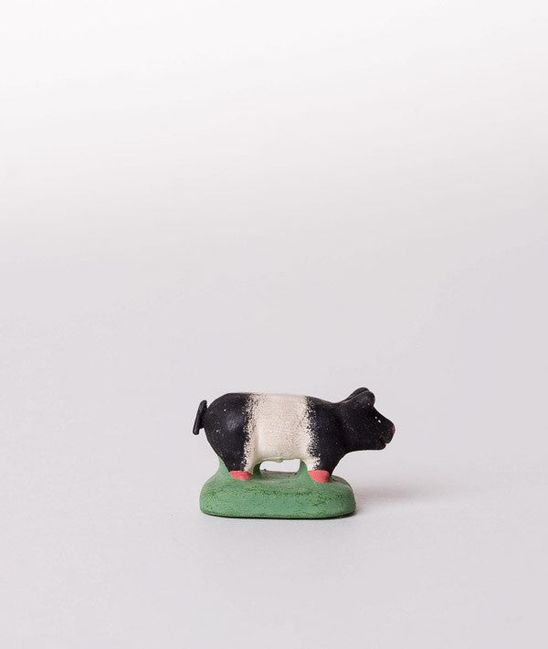Santon le porcelet noir et blanc