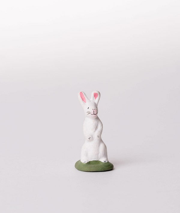 Santon le lapin debout blanc