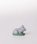 Santon la lapine couchée grise