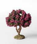 Arbre floqué fleuri rose