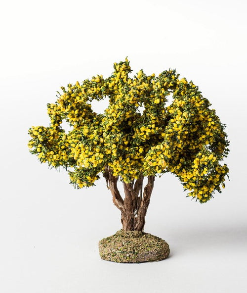 Arbre floqué mimosa