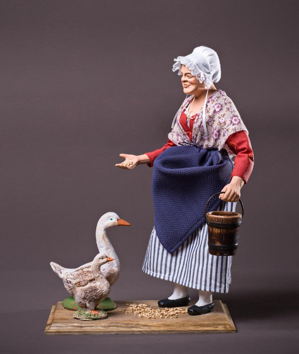 Santon la gardienne d'oie