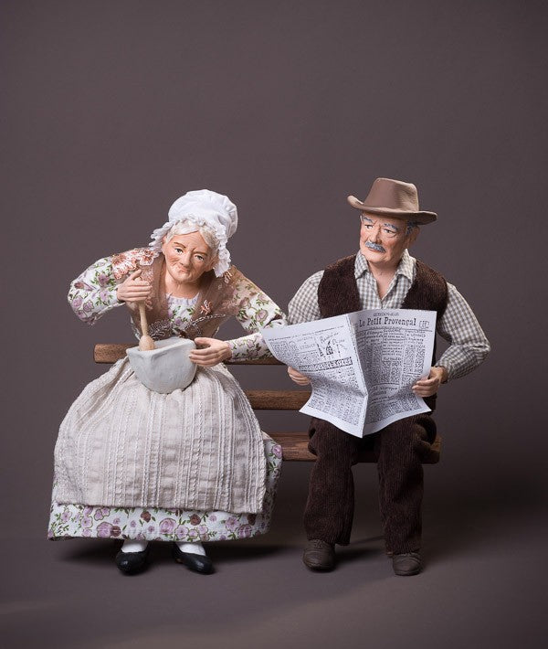 Santon le couple journal aïoli