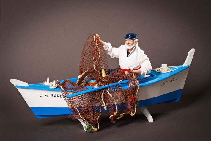 Santon le Pêcheur bateau
