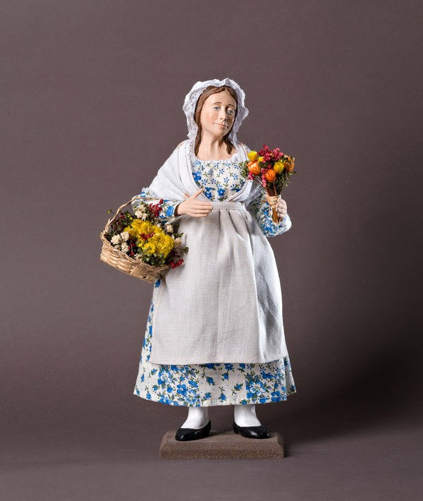 Santon la Femme aux fleurs