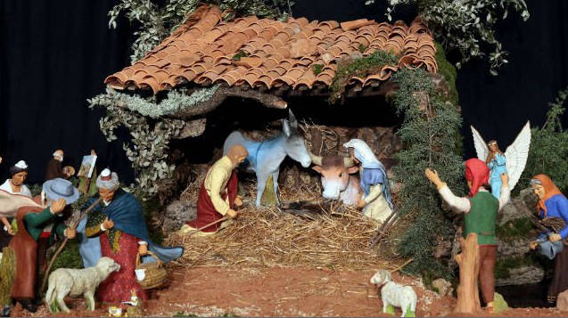 déco de Noël de la crèche